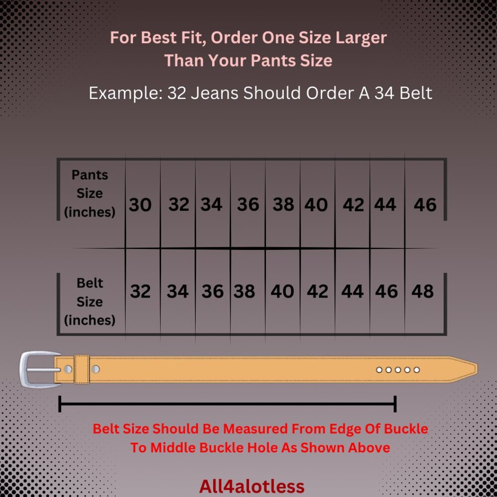 Men's Full Grain American Steer Hide Leather Brown Belt 1 1/2" Inches Wide USA - Picture 5 of 5